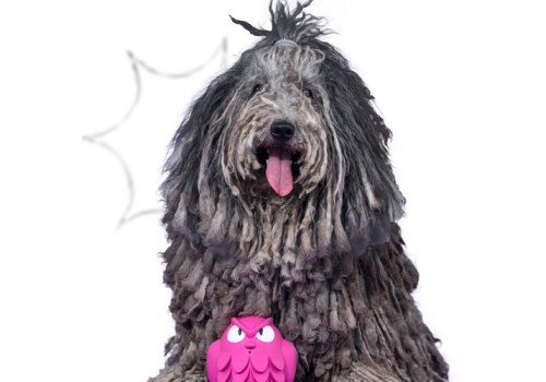 Mr.Kranch / Игрушка Мистер Кранч для собак Сова розовая с ароматом бекона