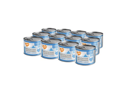 Мнямс Delicatesse Starter Влажный корм Консервы для Щенков Мусс по-французски Индейка с цукини (цена за упаковку) Мнямс Delicatesse Starter Влажный корм Консервы для Щенков Мусс по-французски Индейка с цукини (цена за упаковку)