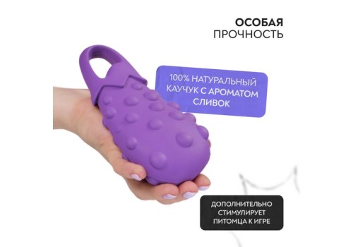 Mr.Kranch / Игрушка Мистер Кранч для собак Баклажан фиолетовый с ароматом сливок