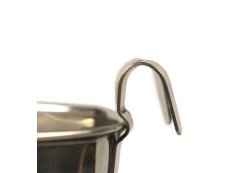 Mr.Kranch / Ведро Мистер Кранч с креплением для клеток и вольеров нержавеющая сталь