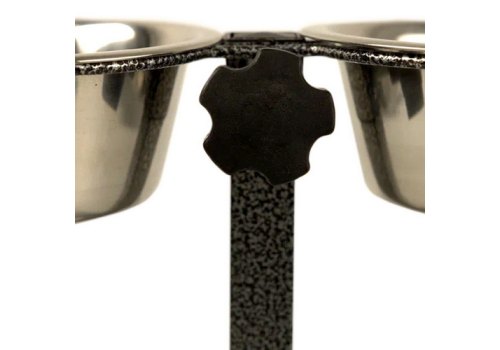 Mr.Kranch / Миска Мистер Кранч для животных Двойная на штативе нержавеющая сталь