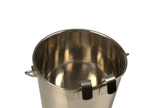 Mr.Kranch / Ведро Мистер Кранч с креплением для клеток и вольеров нержавеющая сталь