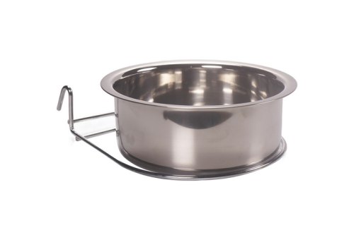 Mr.Kranch / Миска Мистер Кранч с креплением для клеток и вольеров нержавеющая сталь