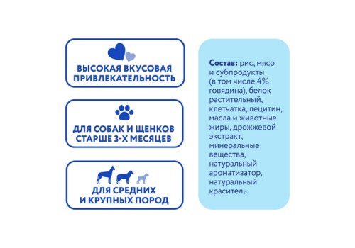 Мнямс Dental Лакомство для собак Зубной снек с Говядиной