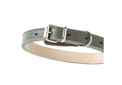 Mr.Kranch / Ошейник Мистер Кранч для собак из Натуральной кожи Прямой Оливковый