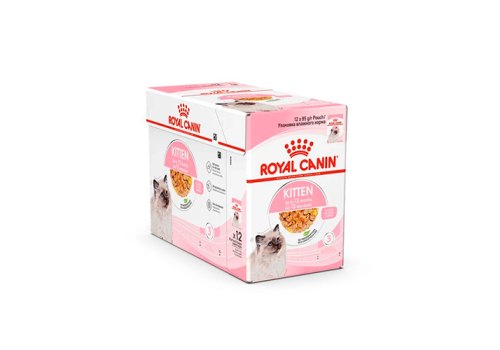 Royal Canin Kitten Instinctive Jelly / Влажный корм (Консервы-Паучи) Роял Канин Киттен Инстинктив для Котят в возрасте от 4 до 12 месяцев в Желе (цена за упаковку)
