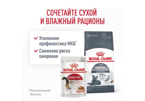 Royal Canin Dental Care / Сухой корм Роял Канин Дентал Кэа для кошек Уход за полостью рта Чистка зубов