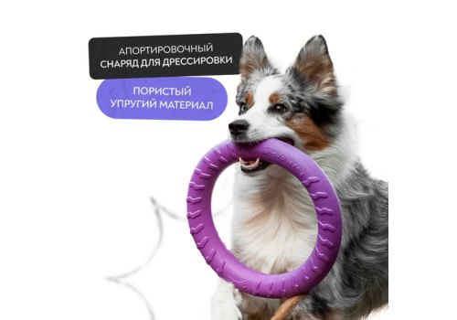 Mr.Kranch / Игрушка Мистер Кранч для собак Кольцо диаметр сиреневая