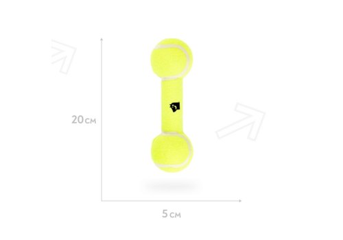 Mr.Kranch / Игрушка Мистер Кранч для собак Гантель большая желтая