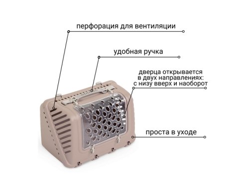 MPS P-BAG / МПС переноска с плечевым ремнем Облегченная Пудровый