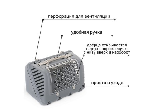 MPS P-BAG / МПС переноска с плечевым ремнем Облегченная Серый