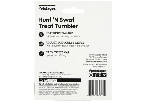 Petstages Hunt'N Swat Treat Tumber / Игрушка Петстейджес для кошек Шар-стаканчик для лакомств