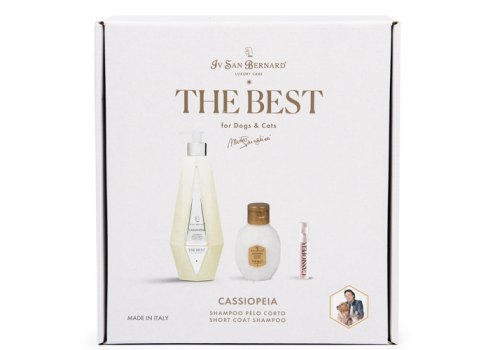 Iv San Bernard The Best line Cassiopeia / Набор Ив Сан Бернард Кондиционер Шампунь Парфюм для собак и кошек с Короткой шерстью с экстрактом Акации