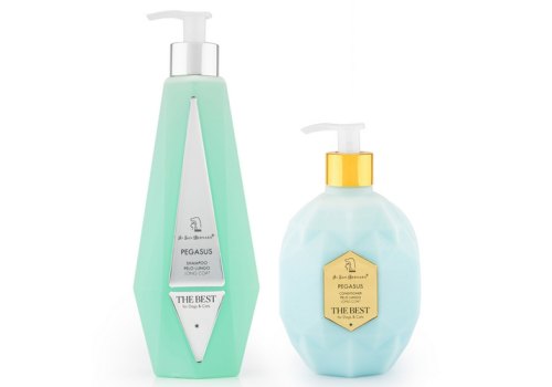 Iv San Bernard The Best line Pegasus / Набор Ив Сан Бернард Шампунь Кондиционер Парфюм для собак и кошек с Длинной шерстью с экстрактом Мальвы
