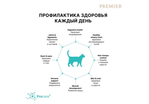 Premier Adult Fresh Salmon & Turkey / Сухой корм Премьер для взрослых кошек Свежее филе Лосося с индейкой