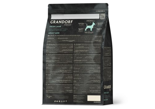 Grandorf Fresh Adult Mini Lamb & Sweet Potato / Сухой Беззерновой корм Грандорф для взрослых собак Мелких пород Ягненок батат