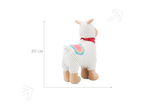 Mr.Kranch / Игрушка Мистер Кранч для собак Лама плюшевая с пищалкой белая