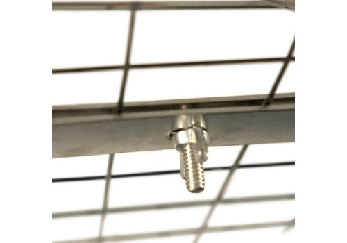 Mr.Kranch / Миска Мистер Кранч для животных с Креплением для клеток и вольеров на болтах нержавеющая сталь