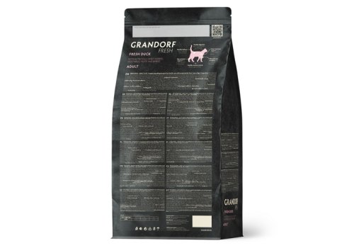 Grandorf Fresh Adult Duck & Sweet Potato / Сухой Беззерновой корм Грандорф для взрослых кошек Утка батат