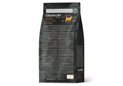 Grandorf Fresh Large Lamb & Sweet Potato / Сухой Беззерновой корм Грандорф для взрослых кошек Крупных пород Ягненок батат