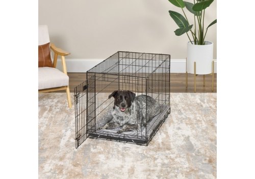 MidWest Deluxe Wave Bed / Лежанка Мидвест Меховая Серая для собак и кошек