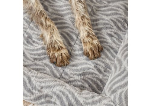 MidWest Deluxe Wave Bed / Лежанка Мидвест Меховая Серая для собак и кошек