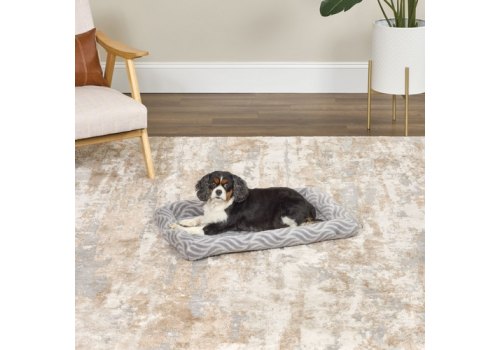 MidWest Deluxe Wave Bed / Лежанка Мидвест Меховая Серая для собак и кошек