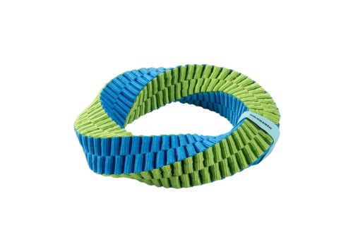 Mr.Kranch / Игрушка Мистер Кранч для собак Плетеное кольцо-спираль зеленая