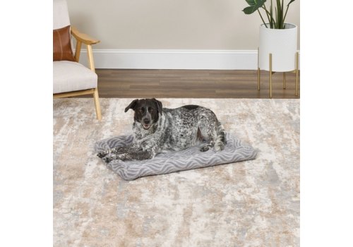 MidWest Deluxe Wave Bed / Лежанка Мидвест Меховая Серая для собак и кошек