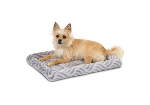 MidWest Deluxe Wave Bed / Лежанка Мидвест Меховая Серая для собак и кошек