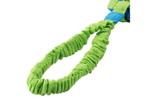 Mr.Kranch / Игрушка Мистер Кранч перетяжка для собак Плетеное кольцо-спираль на резинке голубая