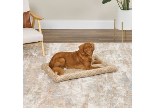 MidWest Deluxe Wave Bed / Лежанка Мидвест Меховая Песочная для собак и кошек