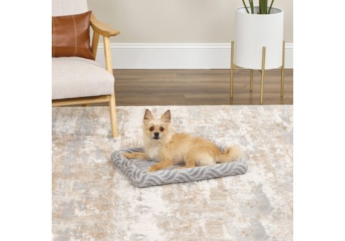 MidWest Deluxe Wave Bed / Лежанка Мидвест Меховая Серая для собак и кошек