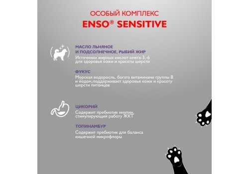 Enso Sensitive / Консервы Энсо для взрослых собак поддержание здоровья кожи и красоты шерсти Рубленое мясо ягненка с гречкой (цена за упаковку)