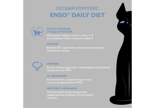 Enso / Влажный корм Энсо Паучи для взрослых кошек Поддержание здоровья кожи и красоты шерсти Форель Кусочки в соусе (цена за упаковку)