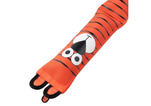 Mr.Kranch / Игрушка Мистер Кранч для собак Тигренок из пожарного шланга оранжевая