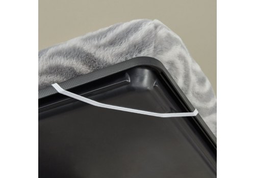 MidWest Deluxe Wave Bed / Лежанка Мидвест Меховая Серая для собак и кошек