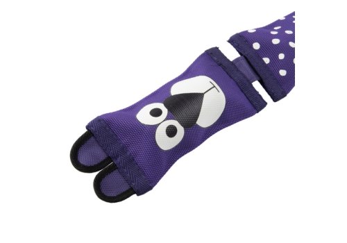 Mr.Kranch / Игрушка Мистер Кранч для собак Медвежонок из пожарного шланга фиолетовая