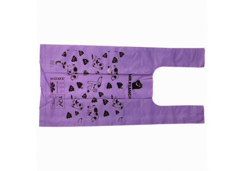 Mr.Kranch / Компостные пакеты Мистер Кранч для выгула собак фиолетовые