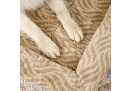 MidWest Deluxe Wave Bed / Лежанка Мидвест Меховая Песочная для собак и кошек