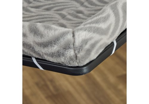 MidWest Deluxe Wave Bed / Лежанка Мидвест Меховая Серая для собак и кошек