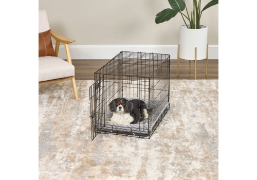 MidWest Deluxe Wave Bed / Лежанка Мидвест Меховая Серая для собак и кошек