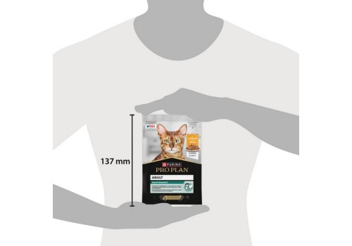 PRO PLAN MAINTENANCE / Влажный корм Паучи ПРО ПЛАН (Поддержание естественной защиты организма) для взрослых кошек кусочки с курицей в соусе (цена за упаковку)