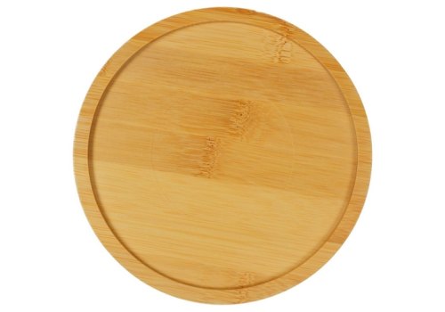 Mr.Kranch Bamboo / Миска Мистер Кранч Керамическая розовая на бамбуковой подставке