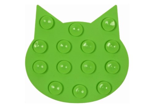 Mr.Kranch / Лизательный коврик Мистер Кранч для животных для Медленного поедания Силиконовый на присосках Зеленый