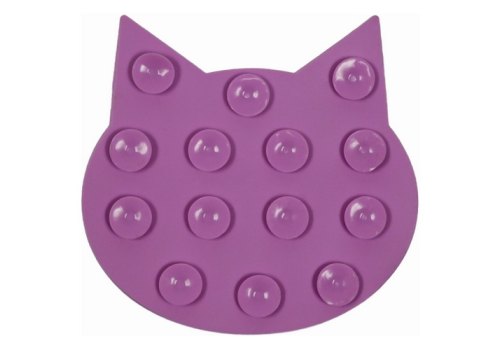 Mr.Kranch / Лизательный коврик Мистер Кранч для животных для Медленного поедания Силиконовый на присосках Фиолетовый