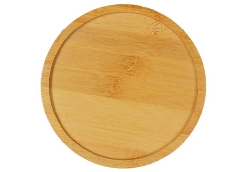 Mr.Kranch Bamboo Woof / Миска Мистер Кранч Керамическая белая на бамбуковой подставке