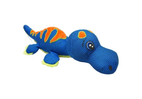 Mr.Kranch / Игрушка Мистер Кранч для собак Динозаврик плюшевый с пищалкой синий