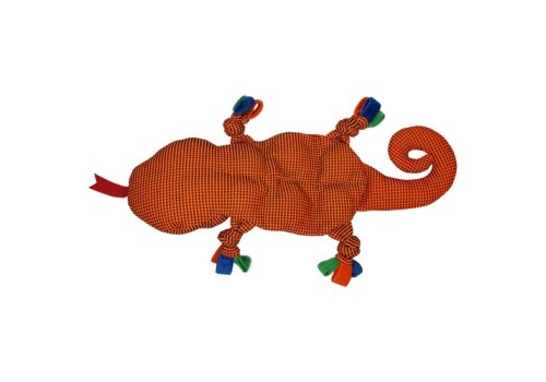 Mr.Kranch / Игрушка Мистер Кранч для собак Ящерка плюшевая с пищалкой оранжевая