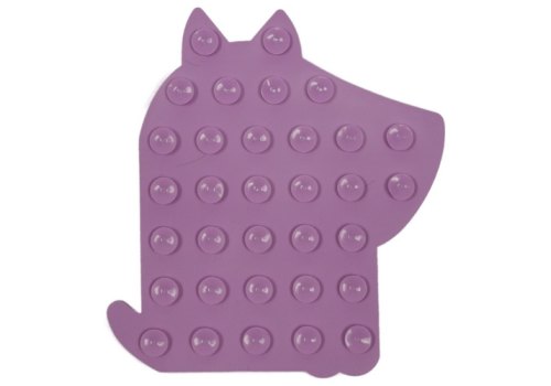 Mr.Kranch / Лизательный коврик Мистер Кранч для животных для Медленного поедания Силиконовый на присосках фиолетовый